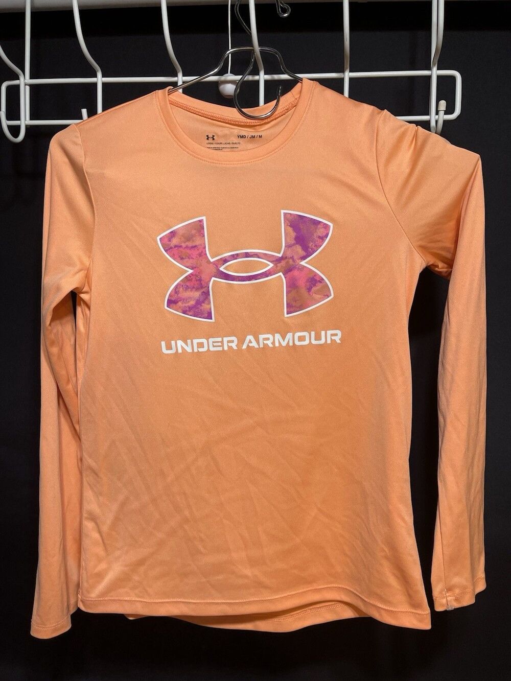 Under Armor Girls Long Sleeve Shirt Size Juniors Medium #0289